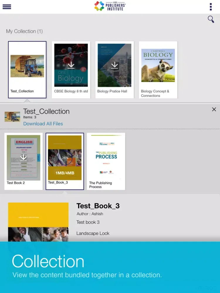 UBS eReader iPad  Screenshots