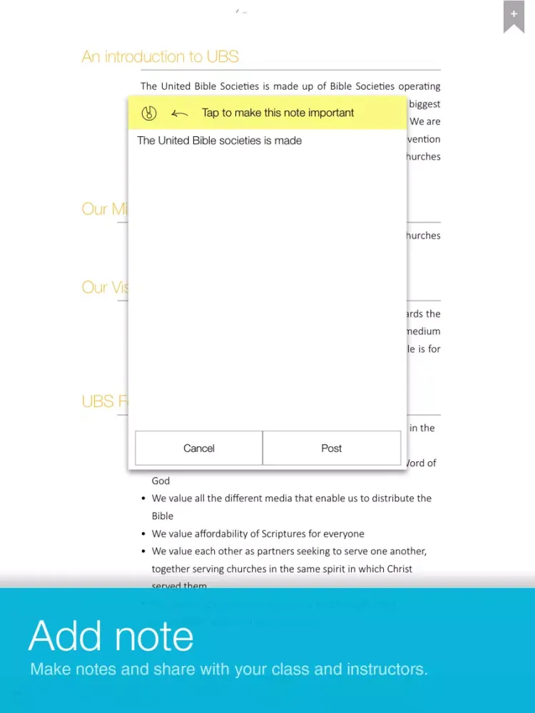 UBS eReader iPad  Screenshots