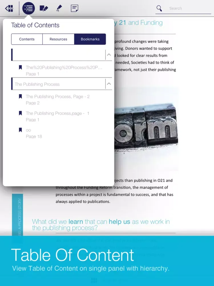 UBS eReader iPad  Screenshots
