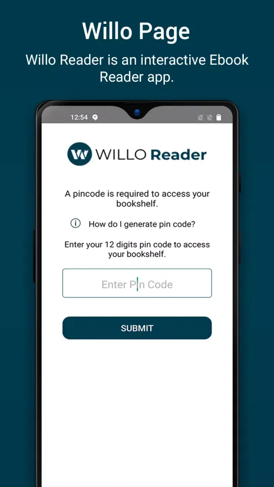 Capturas de tela do Willo Labs Mobile Reader