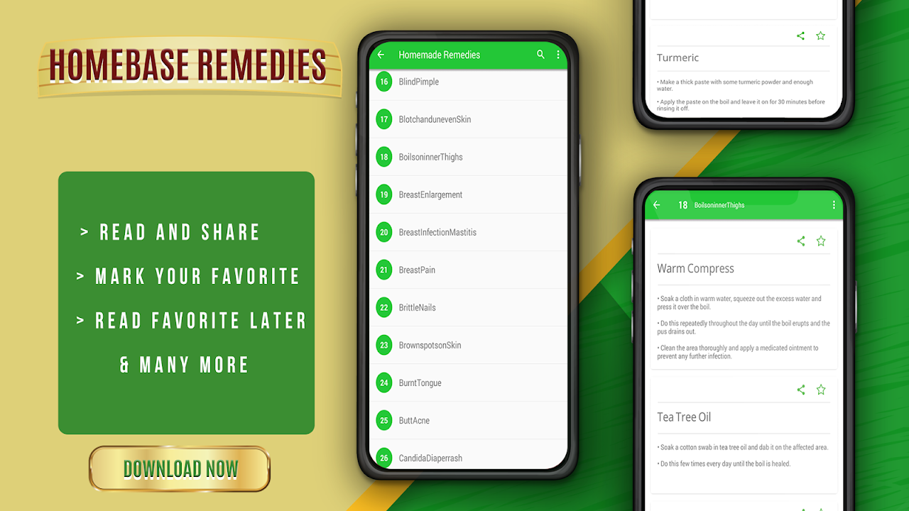 Homemade Remedies and Cures Screenshots
