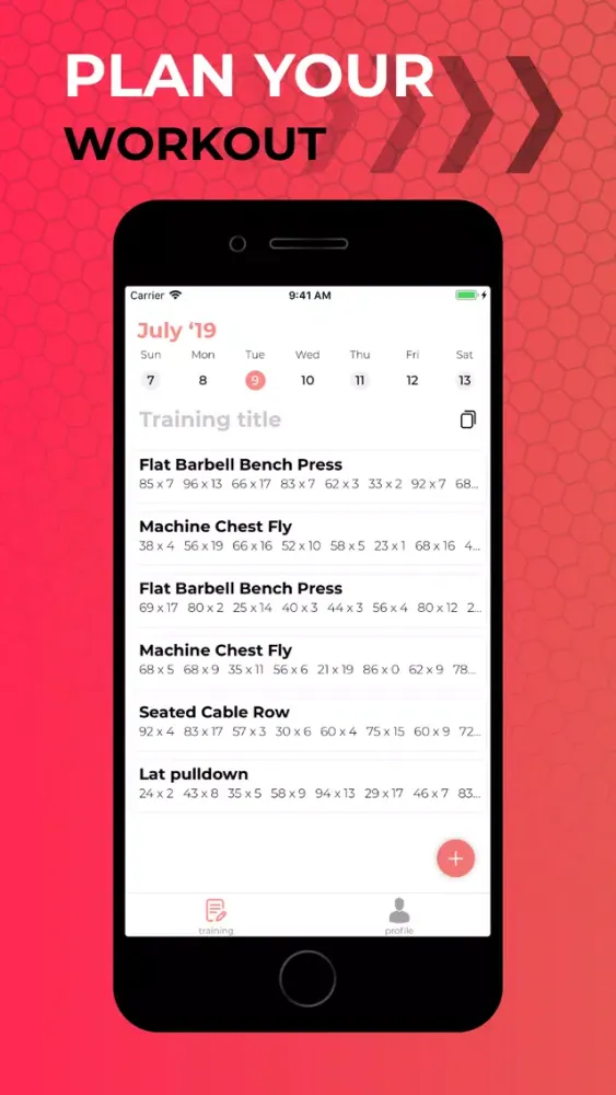 Fitum - gym tracker calendar Screenshots