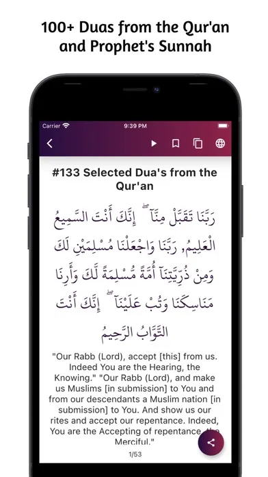 Captures d'écran de Hisnul Muslim / Dua & Dhikr