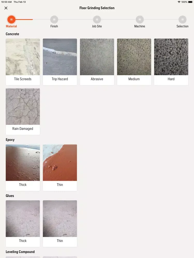 Captures d'écran de Tool Selector iPad 