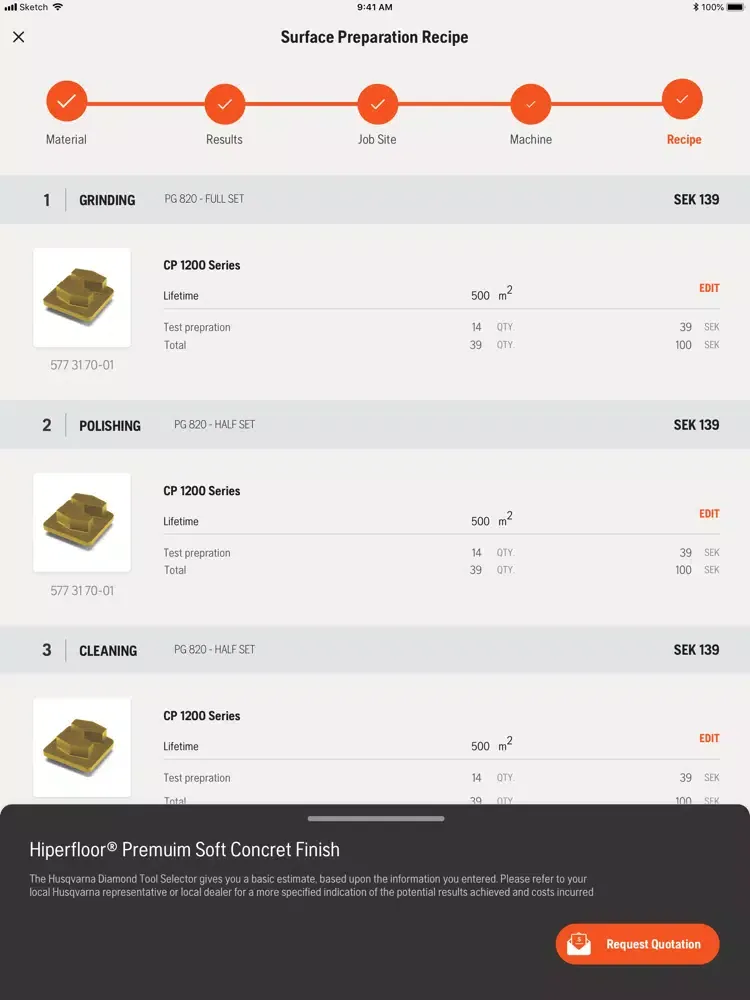 Captures d'écran de Tool Selector iPad 
