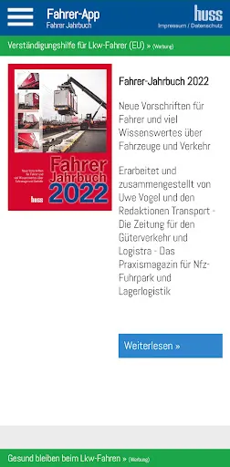 Fahrer-App Screenshots