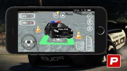 Captures d'écran de 3D Police Car Parking -Real Driving Test Simulator