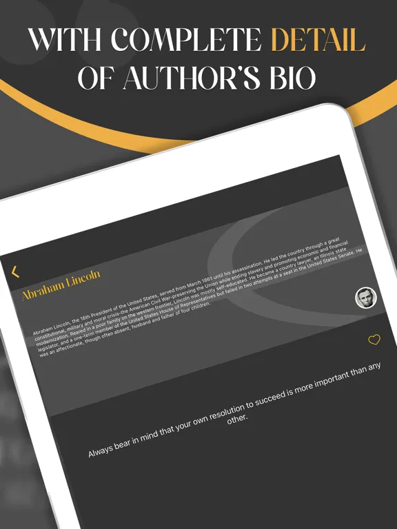 Ảnh chụp màn hình của Brilliant Quotes iPad 