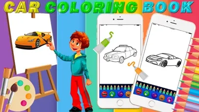 HandPaint Cars - Cars coloring book for toddlers سکرین شاٹس
