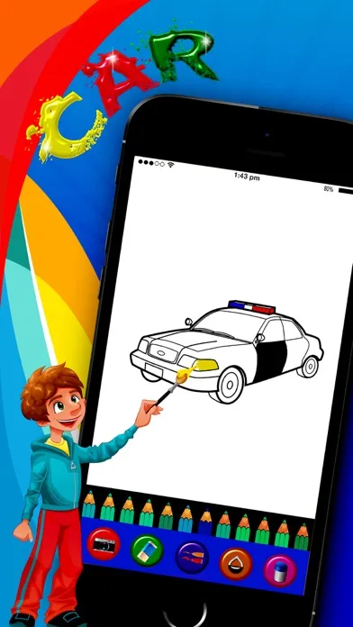 HandPaint Cars - Cars coloring book for toddlers سکرین شاٹس