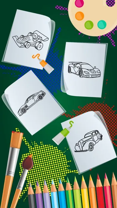 HandPaint Cars - Cars coloring book for toddlers سکرین شاٹس