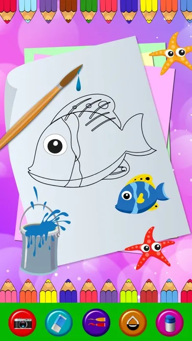 Capturas de tela do kids finger painting: handpaint on pics