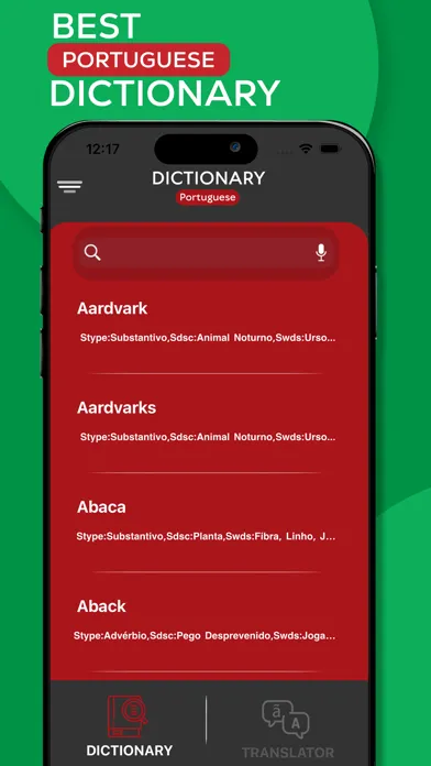 Screenshot di Portuguese Dictionary -