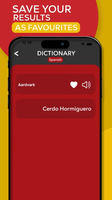 Capturas de tela do Spanish Translator -Dictionary