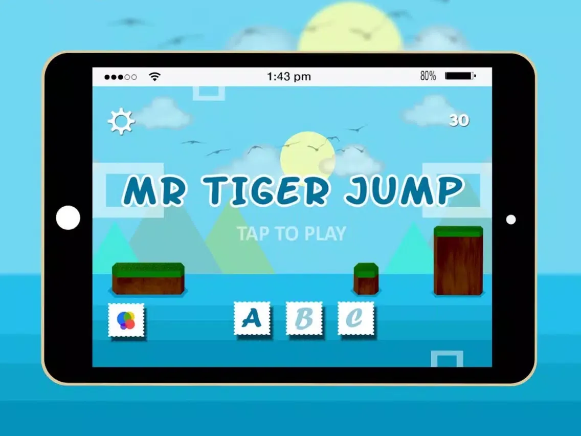 Mr Tiger Jump - Free endless game iPad  سکرین شاٹس
