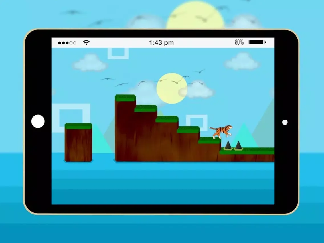 Mr Tiger Jump - Free endless game iPad  سکرین شاٹس