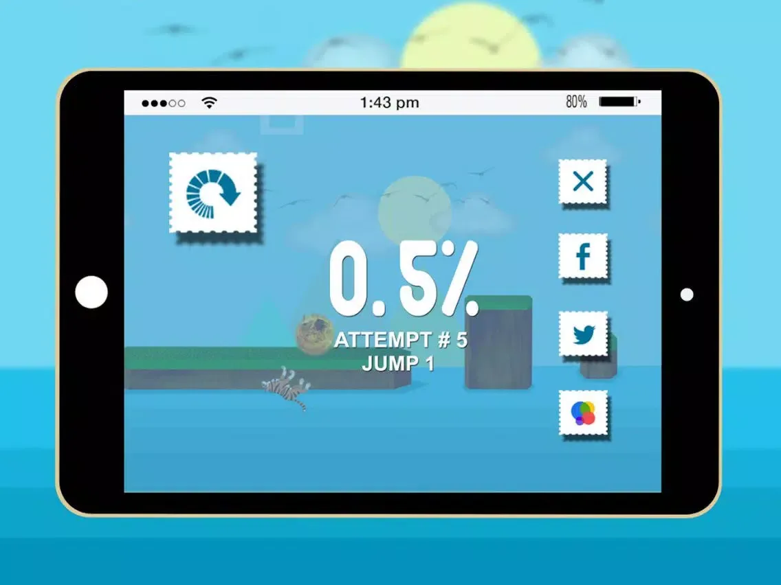 Mr Tiger Jump - Free endless game iPad  سکرین شاٹس