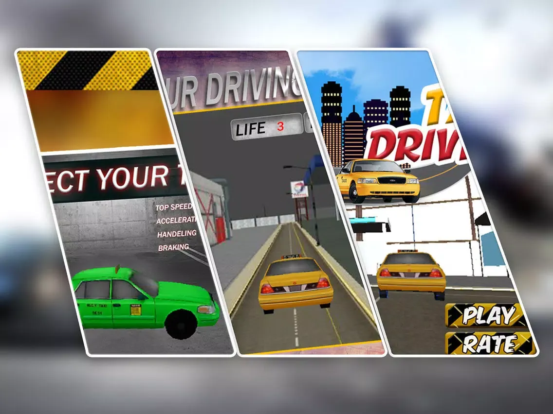 Zrzuty ekranu Modern City Taxi Driving Simulator 2016 iPad 