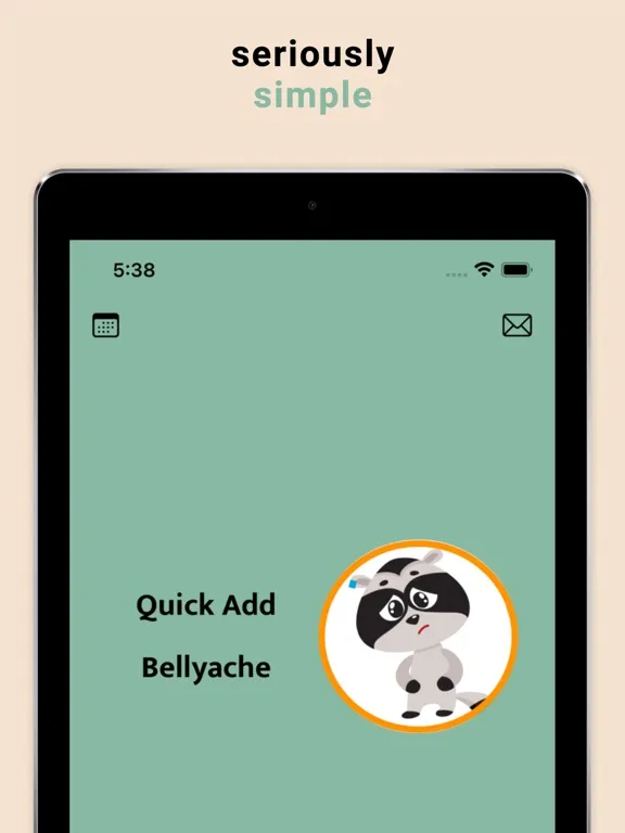 Painless Bellyache Tracker iPad 应用截图