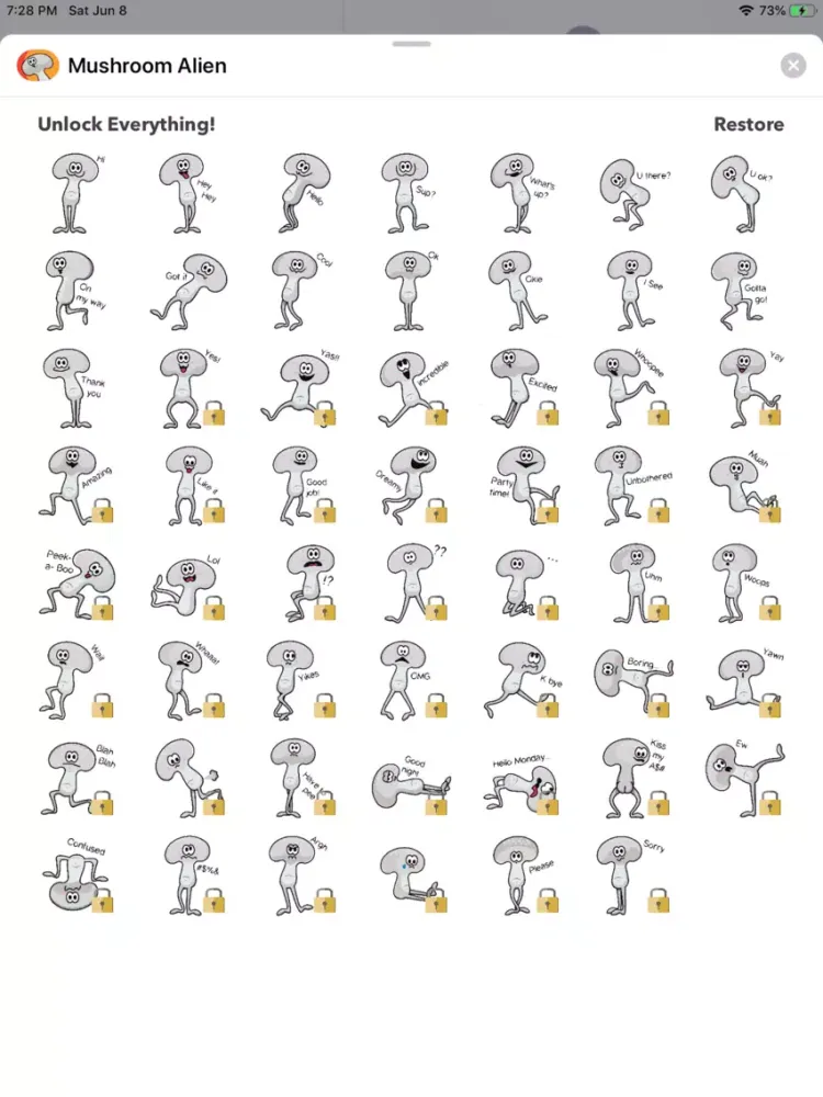 Mushy Alien iPad  Screenshots