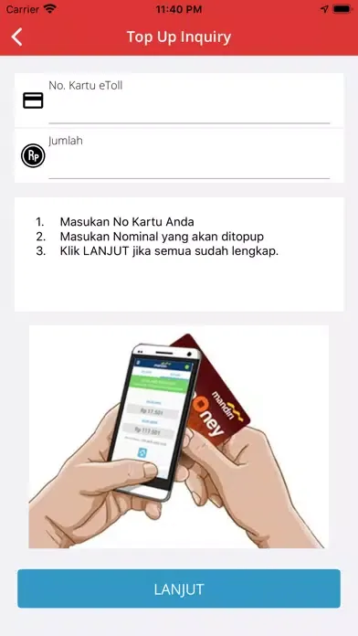 ภาพหน้าจอของ HK Toll App