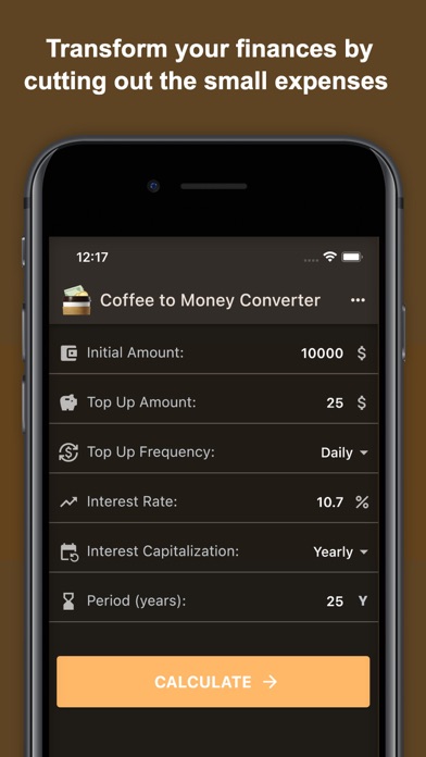 Coffee To Money Converter 스크린샷