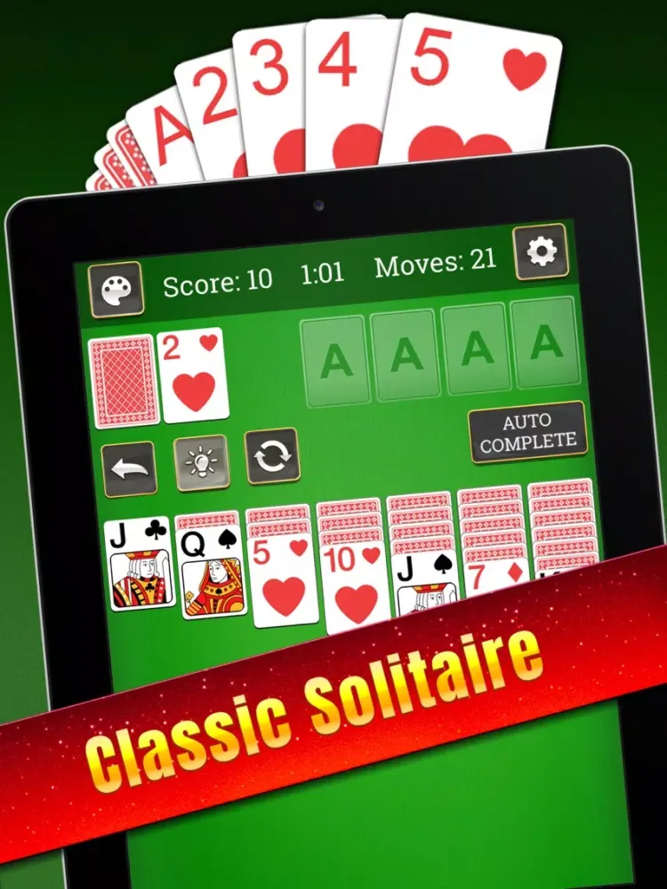 Capturas de tela do Solitaire: Classic Card Puzzle iPad 