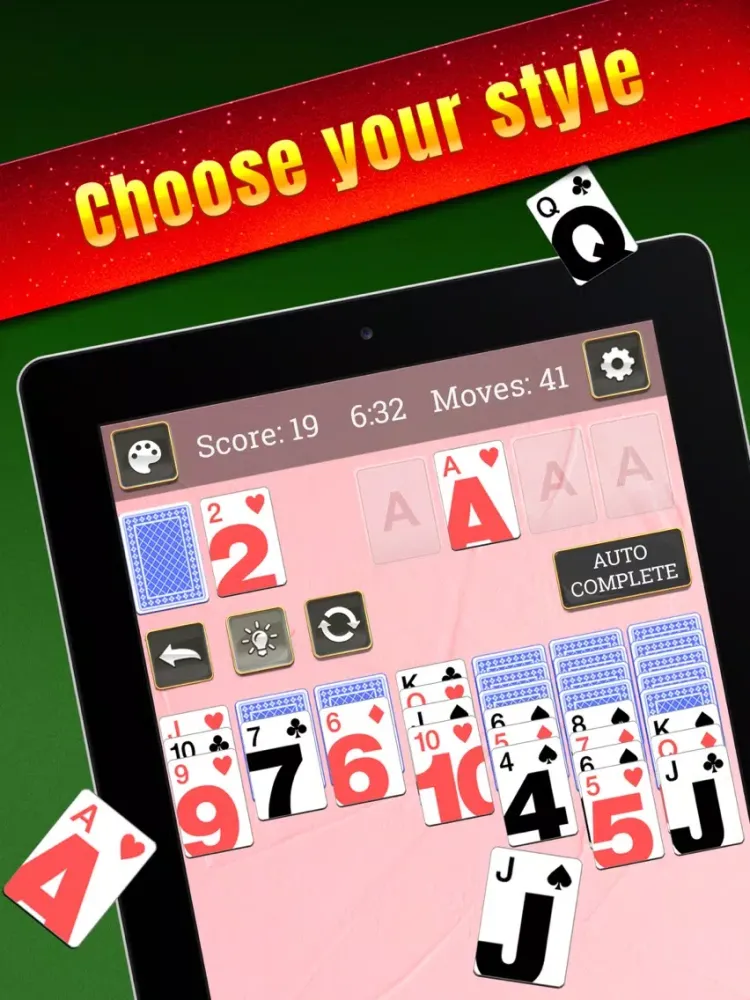 Capturas de tela do Solitaire: Classic Card Puzzle iPad 
