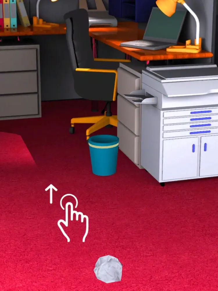 Screenshot di Paper Throw - Aim and Toss iPad 