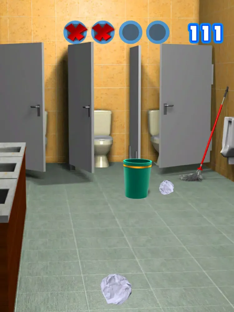Screenshot di Paper Throw - Aim and Toss iPad 