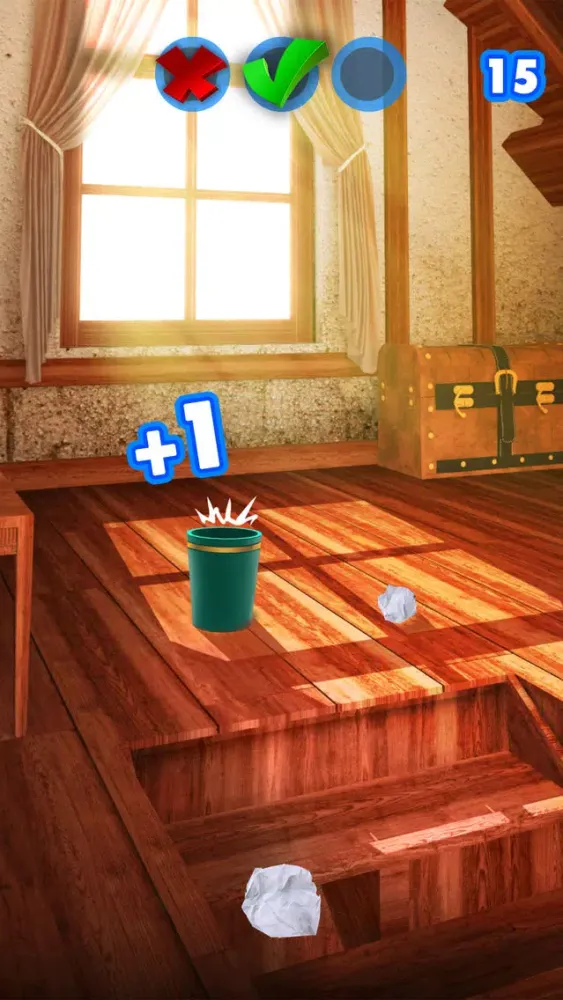Screenshot di Paper Throw - Aim and Toss