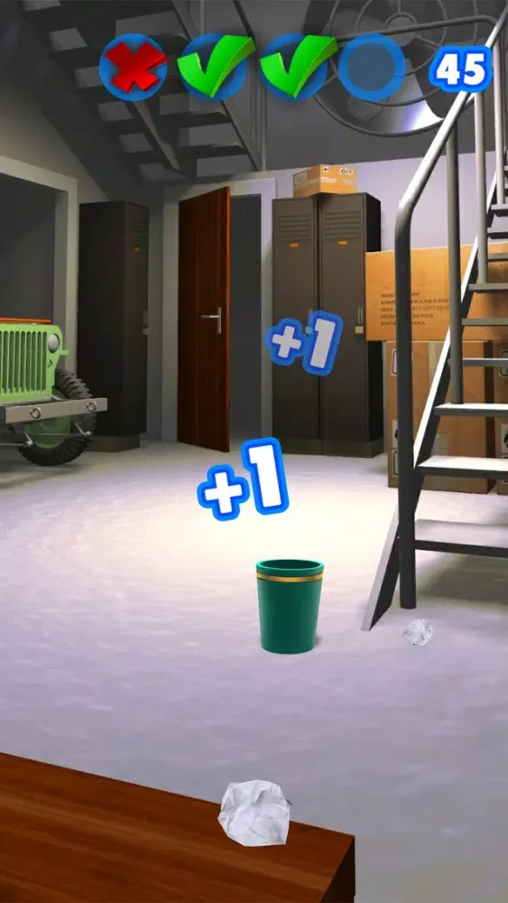Screenshot di Paper Throw - Aim and Toss