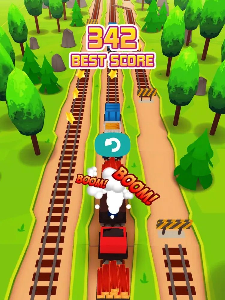 Tangkapan layar Rush Track Express iPad