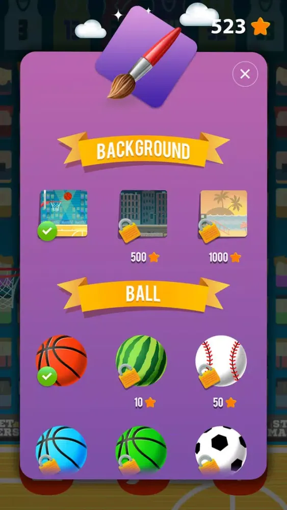 Tangkapan layar Tap Dunk - Basketball