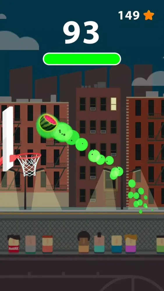 Tangkapan layar Tap Dunk - Basketball