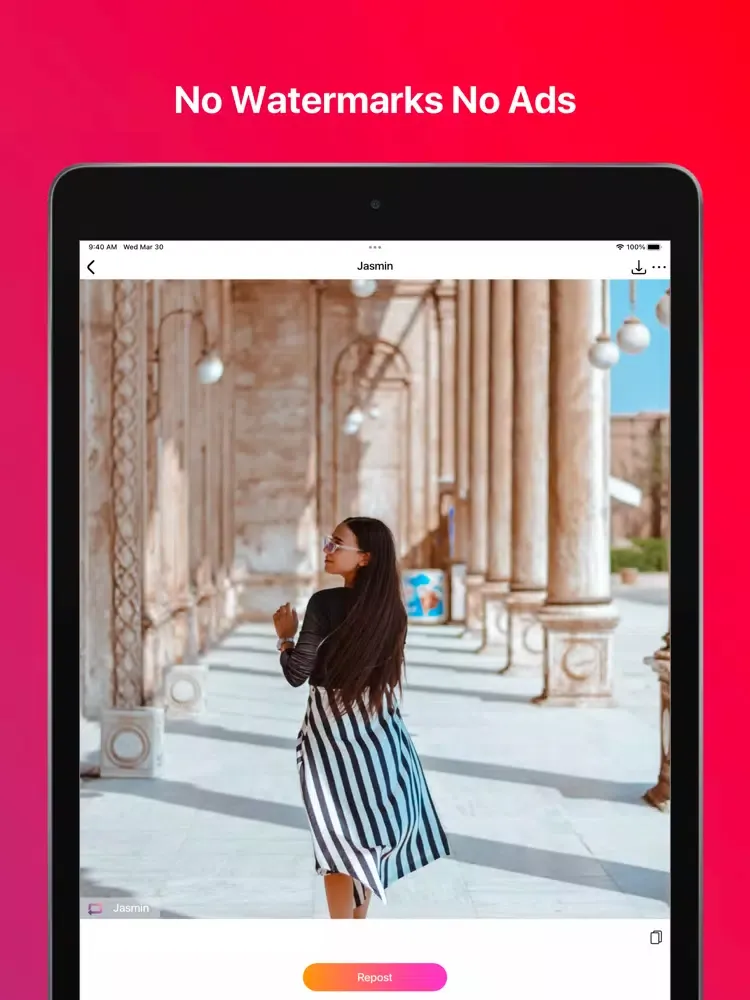 IG Repost - Story Saver for Me iPad स्क्रीनशॉट