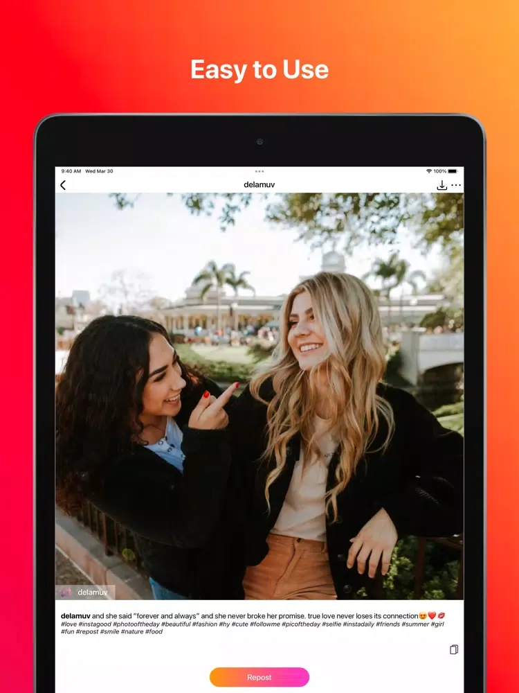 IG Repost - Story Saver for Me iPad स्क्रीनशॉट