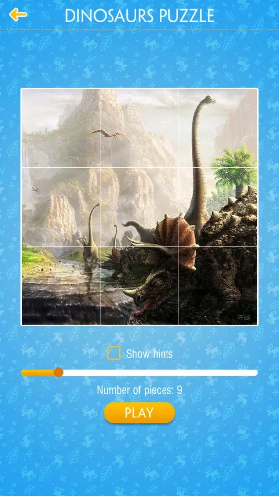 Zrzuty ekranu Dinosaur Jigsaw Puzzle