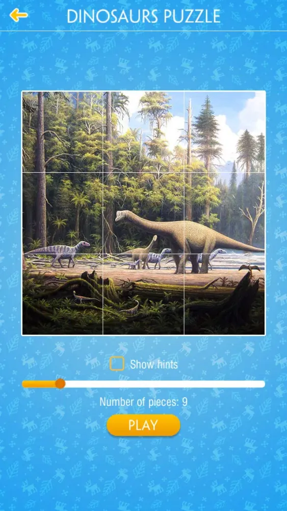 Zrzuty ekranu Dinosaur Jigsaw Puzzle