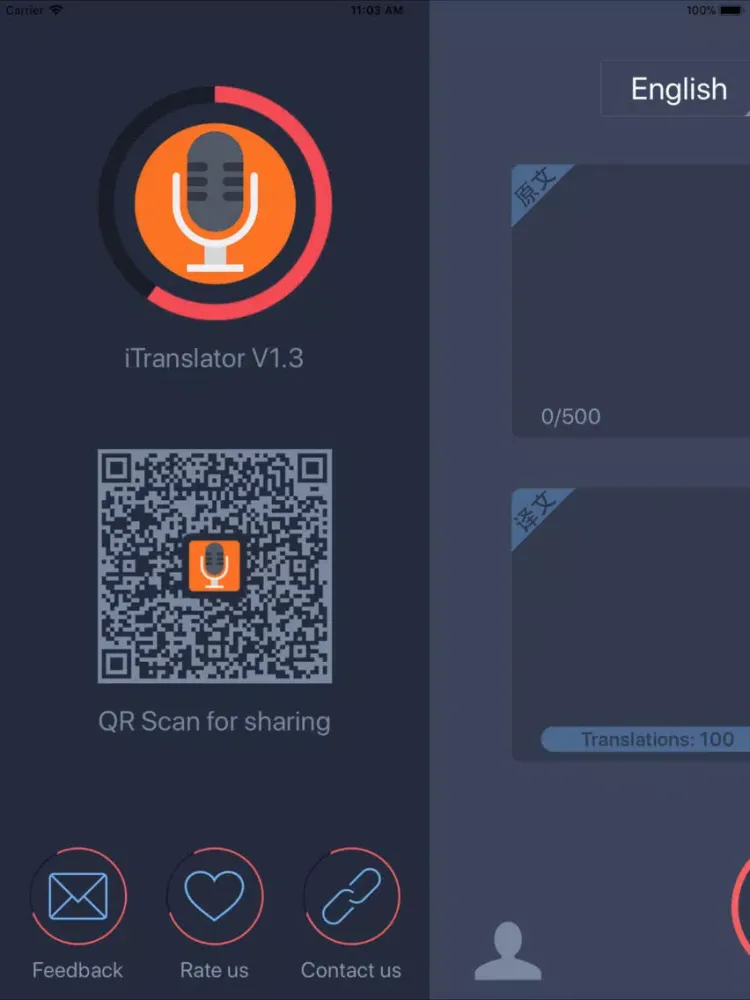 iTranslator for real-time talk iPad स्क्रीनशॉट