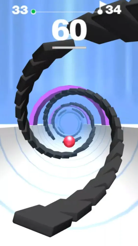Captures d'écran de Spiral Tube: Roll!