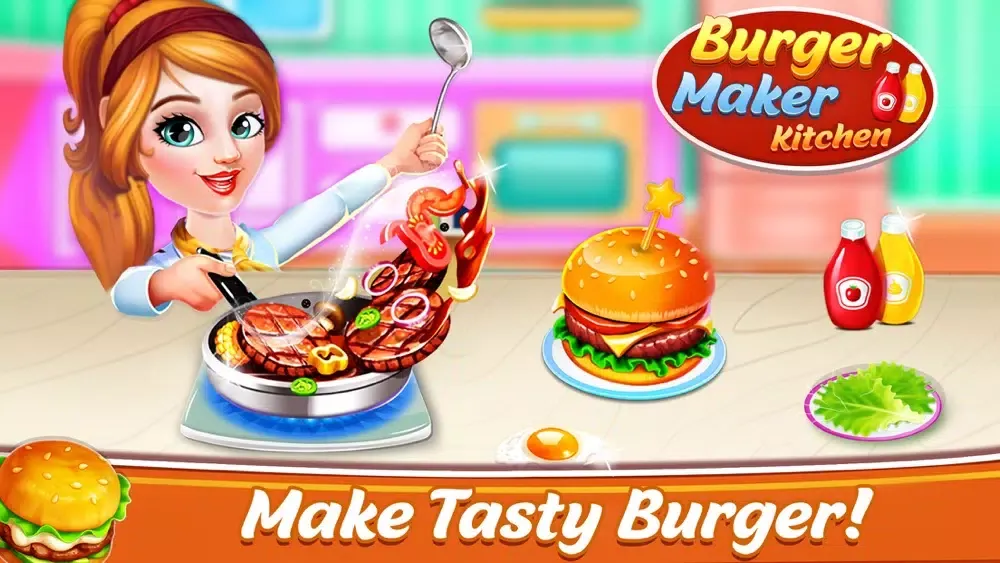 Burger Maker Kitchen Chef应用截图