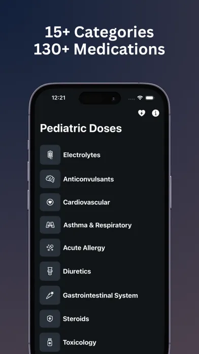 Pediatric Doses 스크린샷