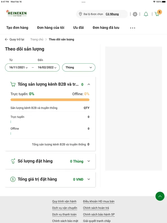 Capturas de tela do HVN Đặt Hàng 2.0 iPad 