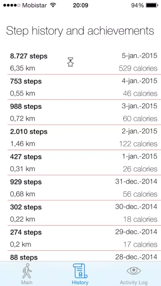Captures d'écran de 10000 steps for a better health