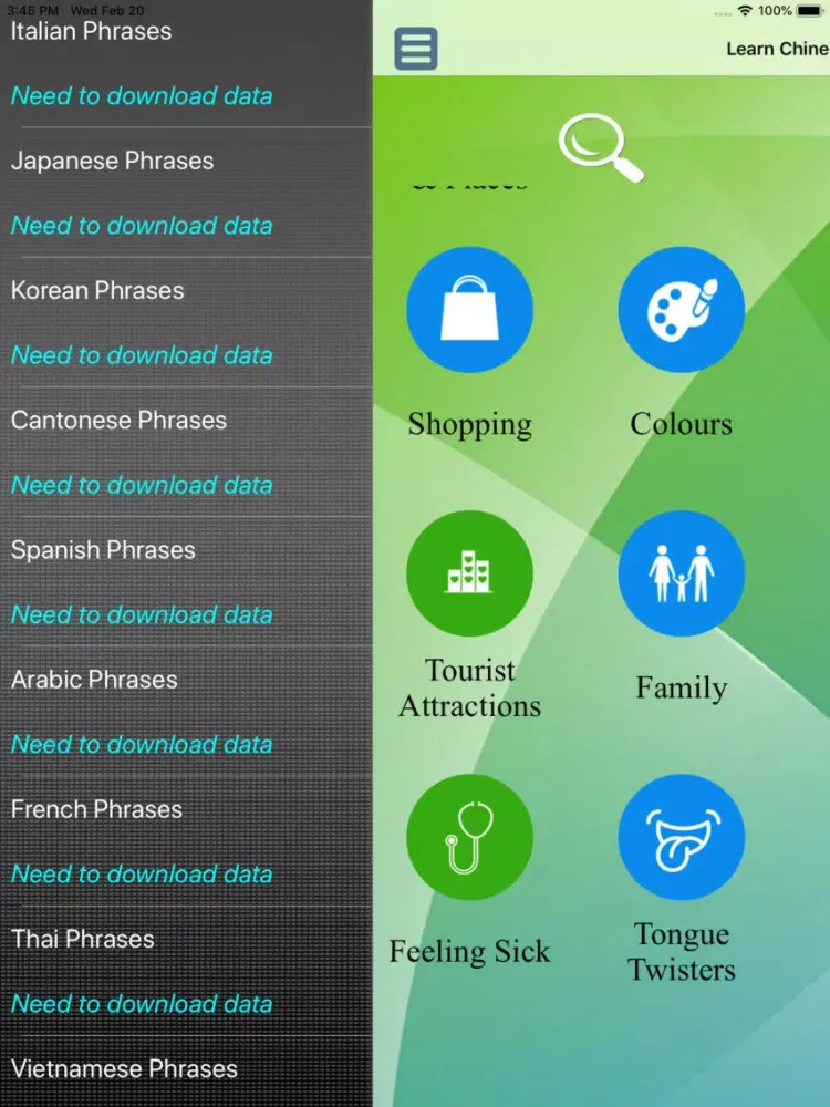 Zrzuty ekranu iSpeak For Traveller & Learner iPad 