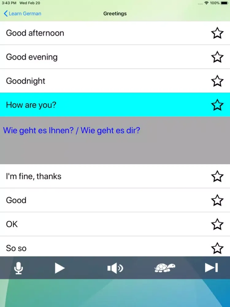 Zrzuty ekranu iSpeak For Traveller & Learner iPad 