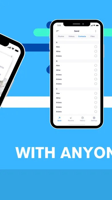 Screenshot di Xhare2U: Transfer my data