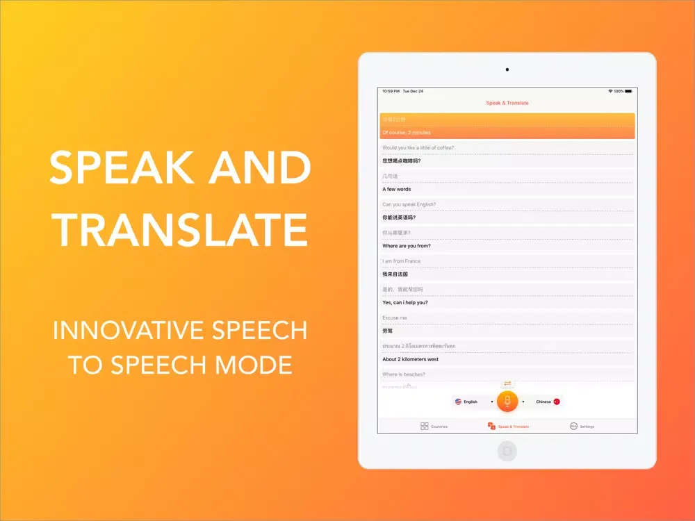 Tangkapan skrin Learn Italian and Translator iPad 