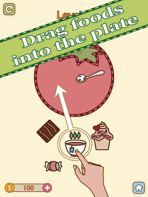 صور Put Foods On Dish - No Clash iPad 